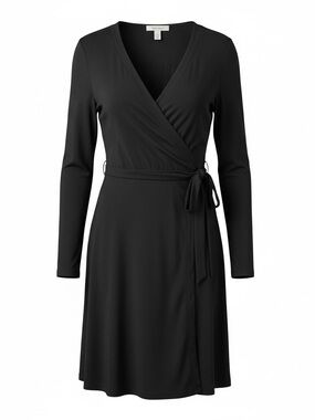 White House Black Market Black Wrap Dress
